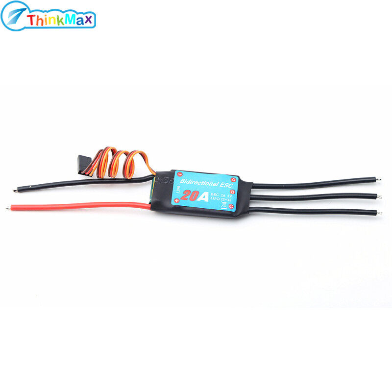 thinkmax Bidirectional 20a/30a/40a/50a/60a Brushless Esc for Rc Car/boat/ Remote Control Ship Pneumatic Underwater Propelle