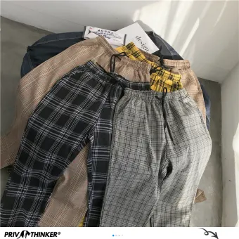 checkered harem pants