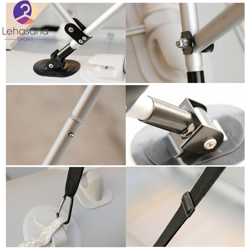 LEHASANA (Thuyền Kayak) Mái Che Thuyền Kayak Bơm Hơi Mái Che Nắng Gấp Gọn Bảo Vệ Khỏi Tia Uv Chống Nước Ngoại Cỡ