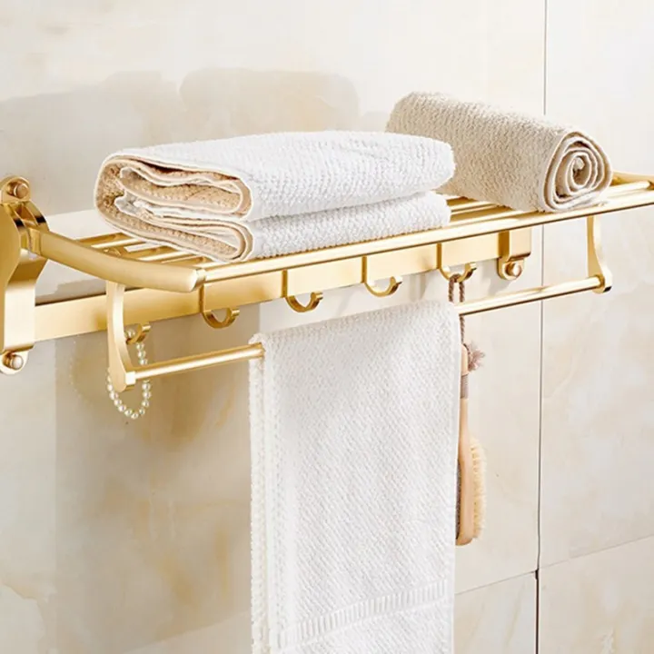 Towel Holder Bathroom Space Aluminum Rose Gold Hanger Fold Matt Bath Rack Wall Mount Washroom Shelf Lazada Ph - Rose Gold Bathroom Wall Shelf Towel Holder Bathroom Space Aluminum Rose Gold Hanger Fold Matt Bath Rack Wall Mount Washroom Shelf Lazada Ph - Rose Gold Bathroom Wall Shelf