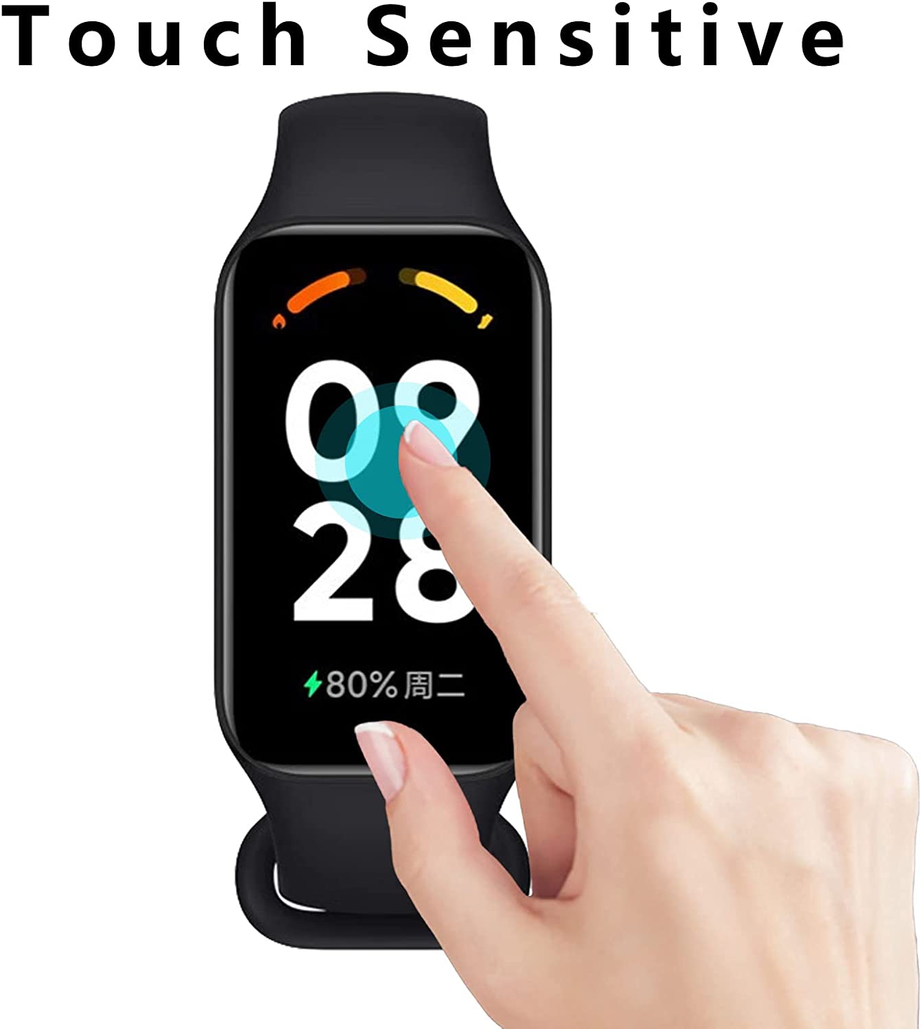 3D Curved Screen Protector For Redmi Band 2 Anti-scratch Screen Protective Film(1PC)