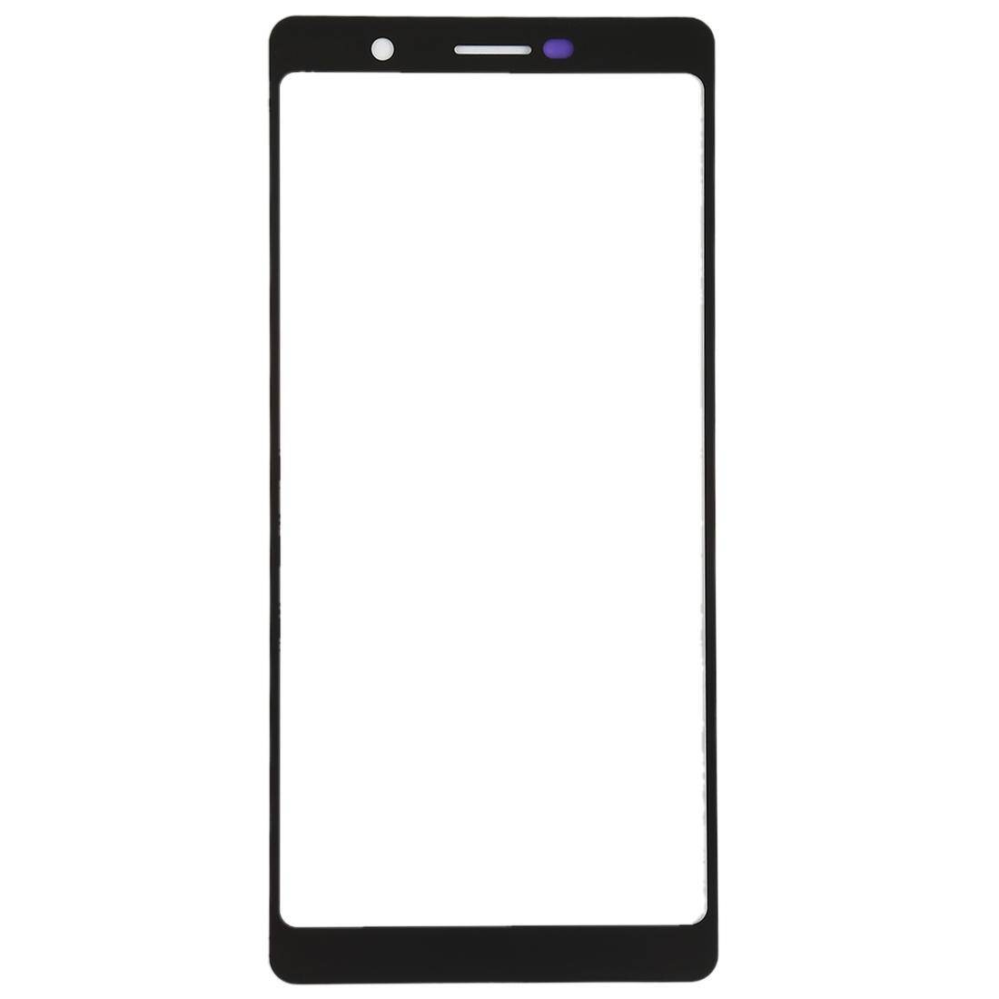AboutCellphone Front Screen Outer Glass Lens for Nokia 7 Plus / E9 Plus (Black)