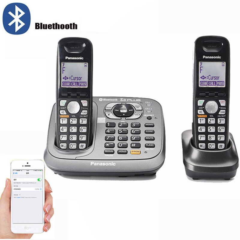 Bluethooth Fuction DECT 6.0 Digital Cordless Landline Telephone With