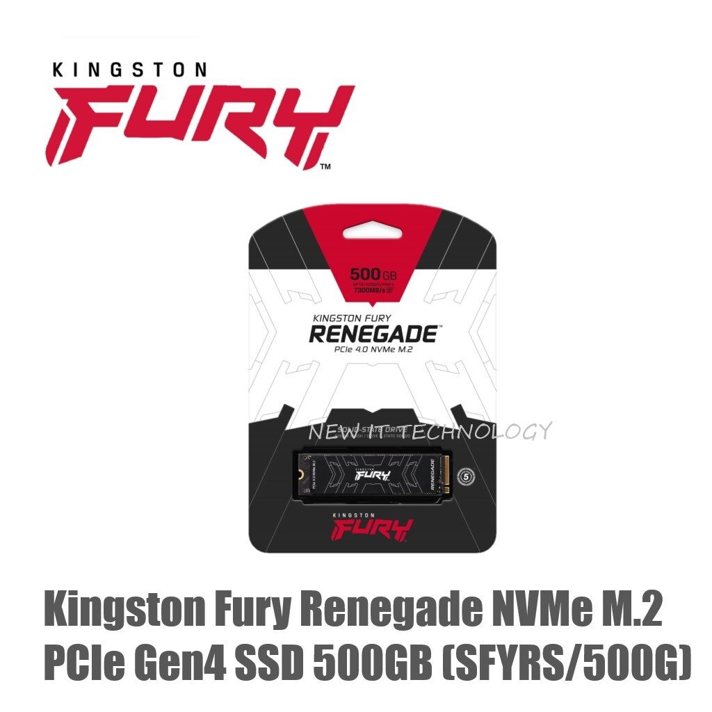 Kingston Fury Renegade NVMe M.2 PCIe Gen4 SSD 500GB , 1TB , 2TB ( SFYRS ...