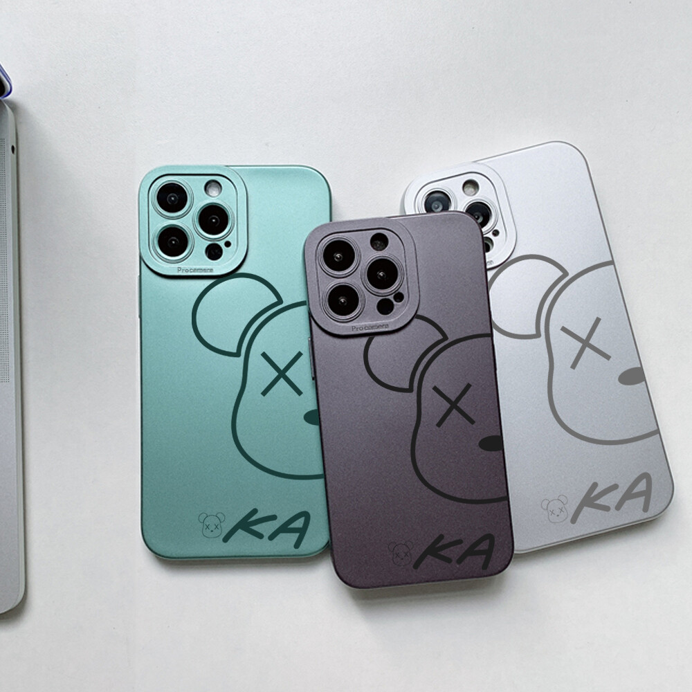 Hontinga Casing Case For Xiaomi Redmi Note 9S Note 9 Pro Note9 Note 8 Pro Note 7 Pro Case New Square Soft Silicone Case Cool Bear Full Cover Camera Protectior Shockproof Rubber Cases Back Cover Phone Casing Softcase For Girls