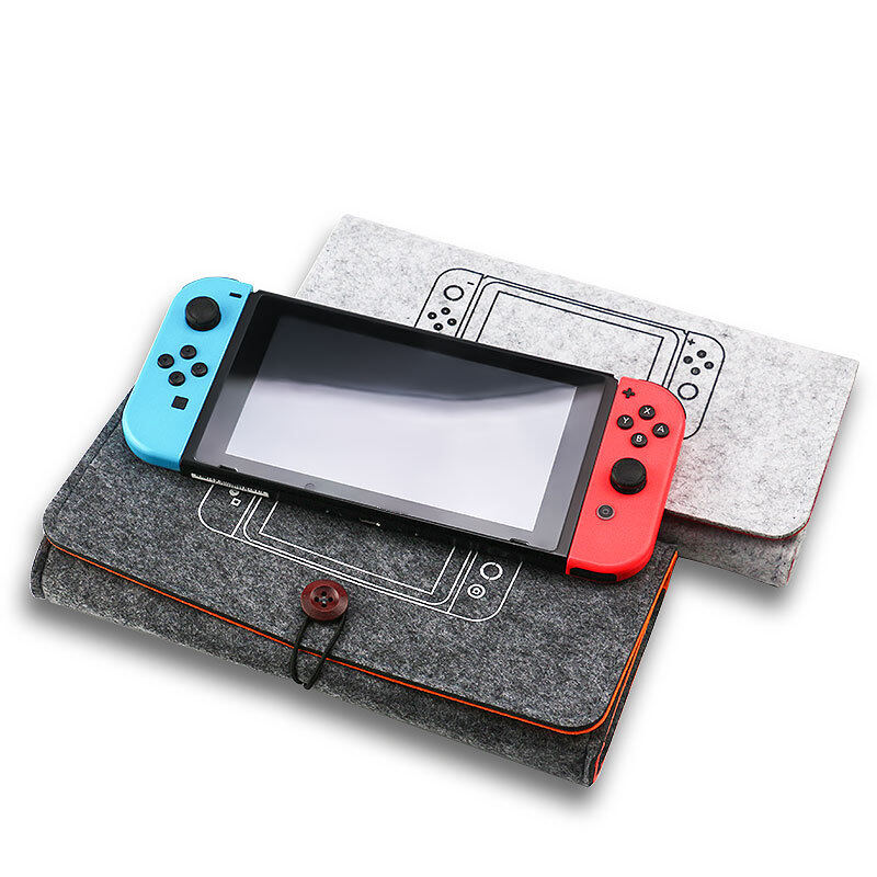 VAORLO Túi Đựng Nintendo Switch Cầm Tay Mới, Túi Bảo Vệ Máy Chủ Vỏ Mềm Bằng Nỉ
