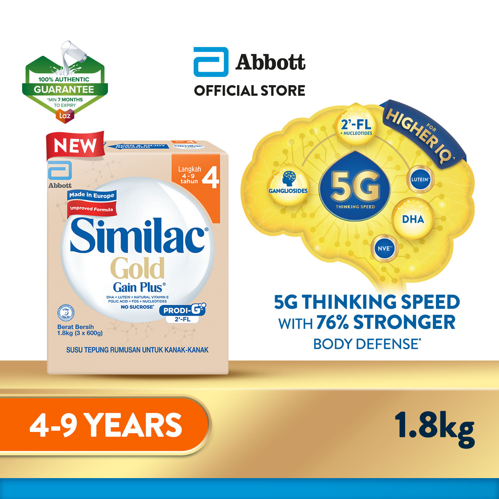 Similac Gold Gain Plus Step Milk Formula (Growing Up Milk