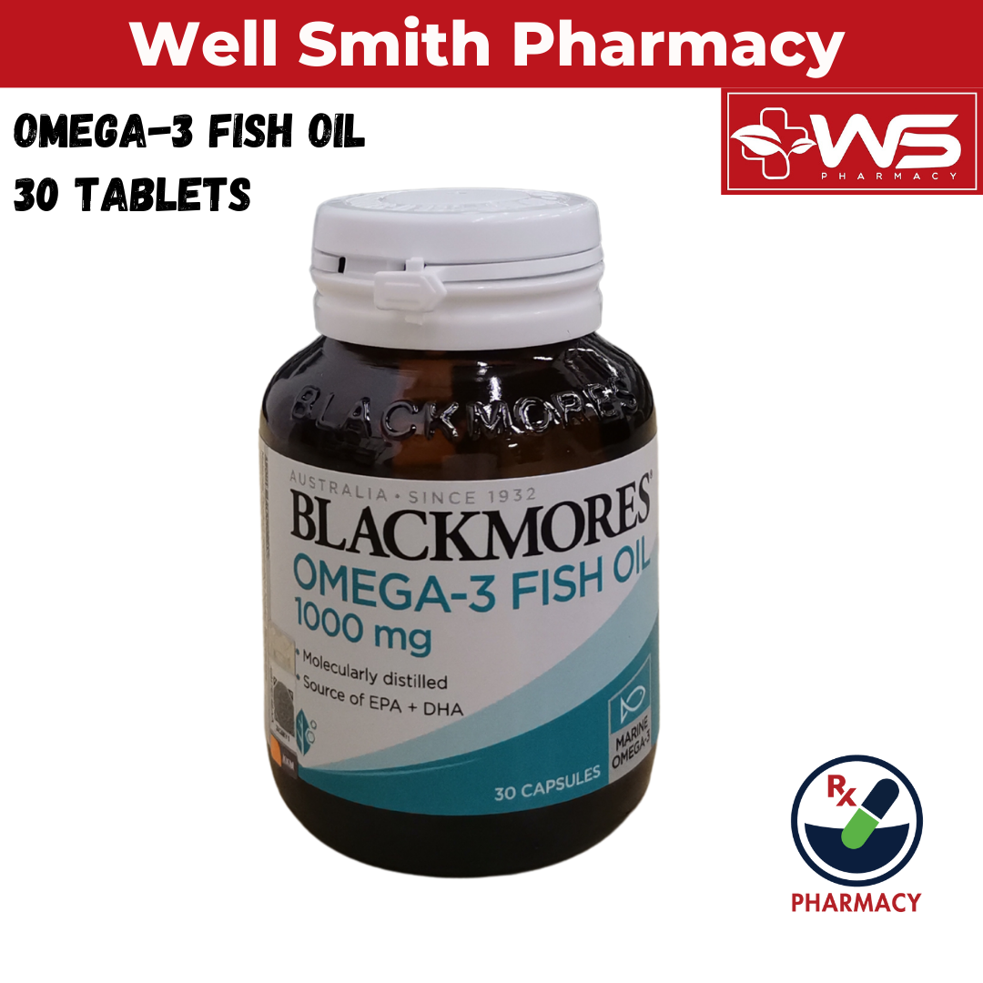 Blackmores Omega3 Fish Oil 1000mg 30 Capsules [READY STOCK] Lazada