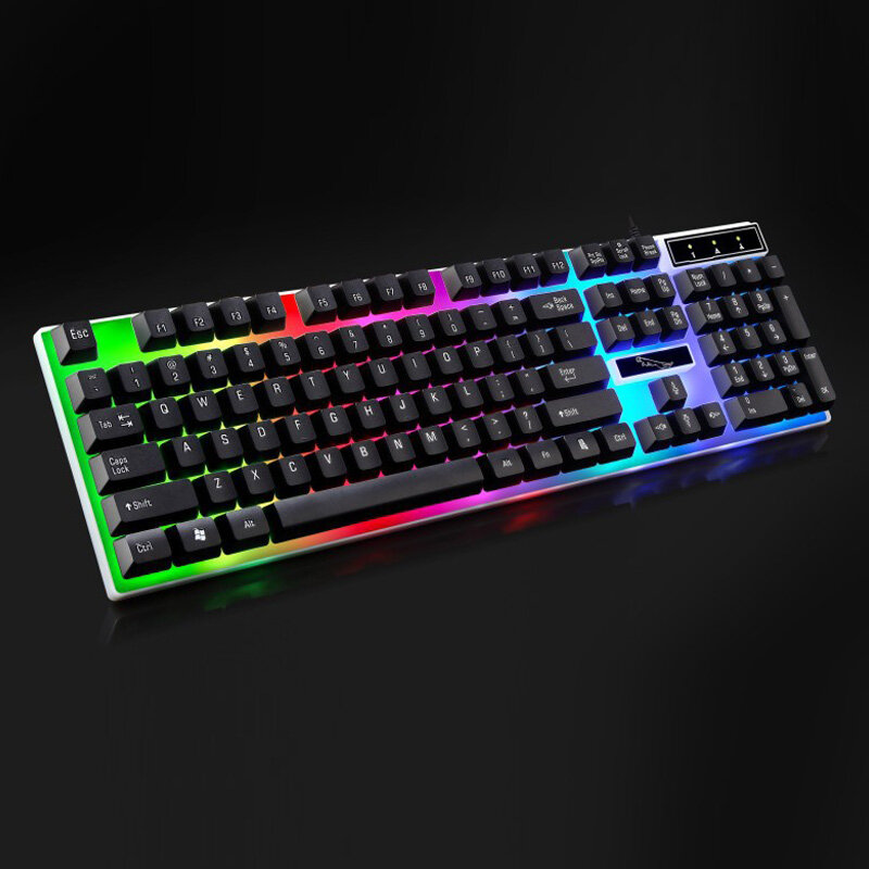 SADA Keyboard wired usb manipulator feel colorful luminous laptop keyboard