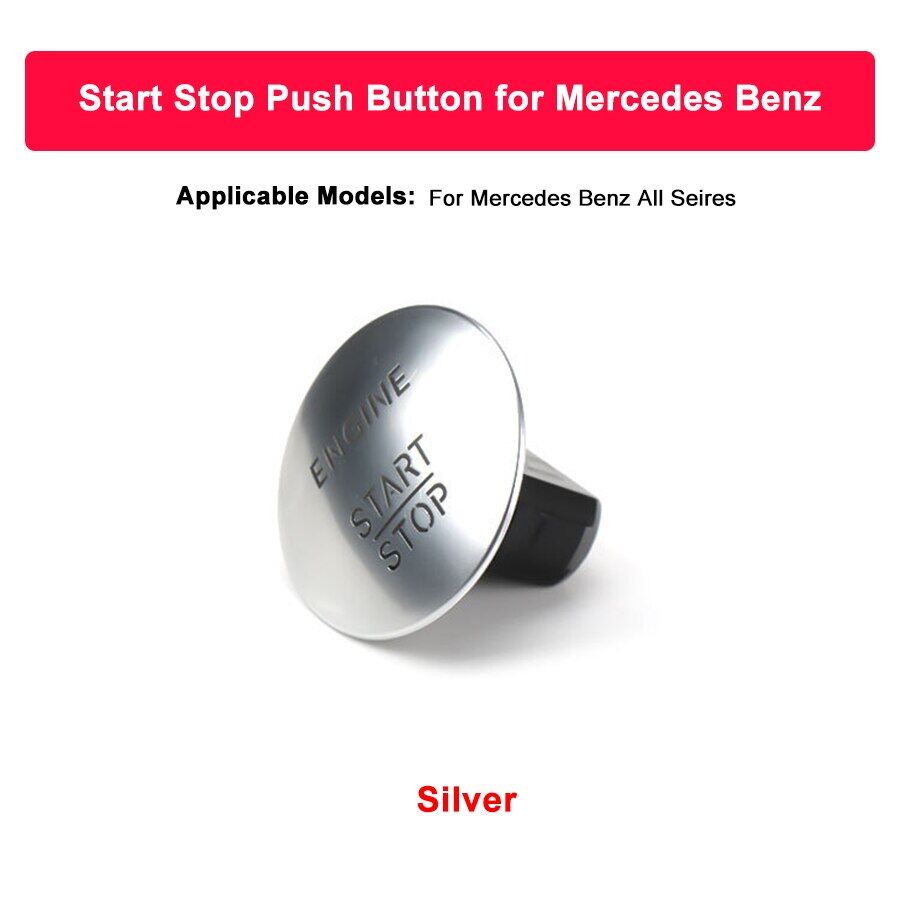 Engine Start Stop For Mercedes Benz Engine Start Stop Push 2215450714 Start Button Keyless Switch Carbon Fiber Red