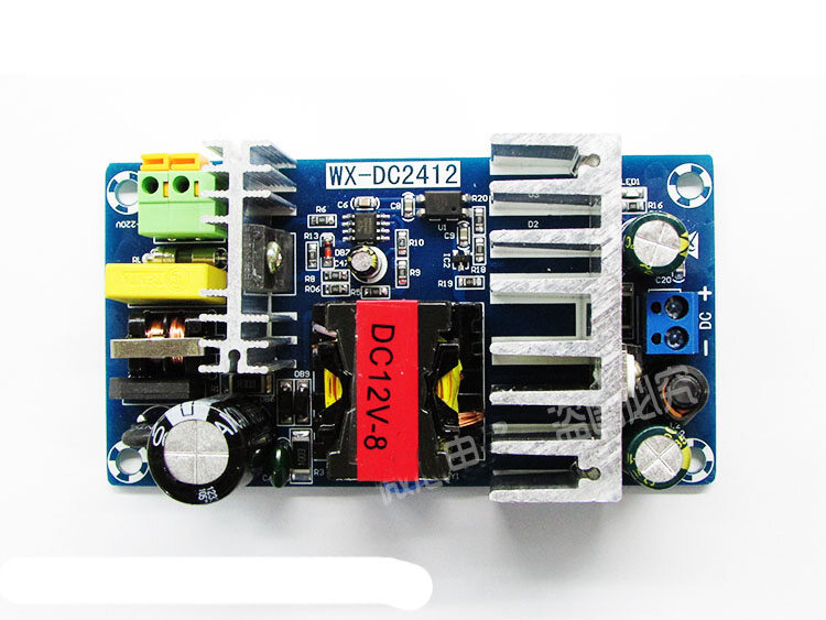 Dc 12v 8a 100w switching power supply board ac-dc ac 110v 220v turn to 12v power supply module isolated