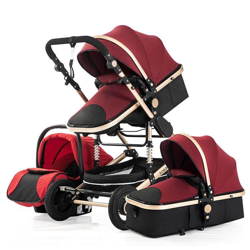 Travel 3 in 1 Multifunctional baby stroller high landscape stroller folding stroller baby stroller newborn baby stroller Singapore