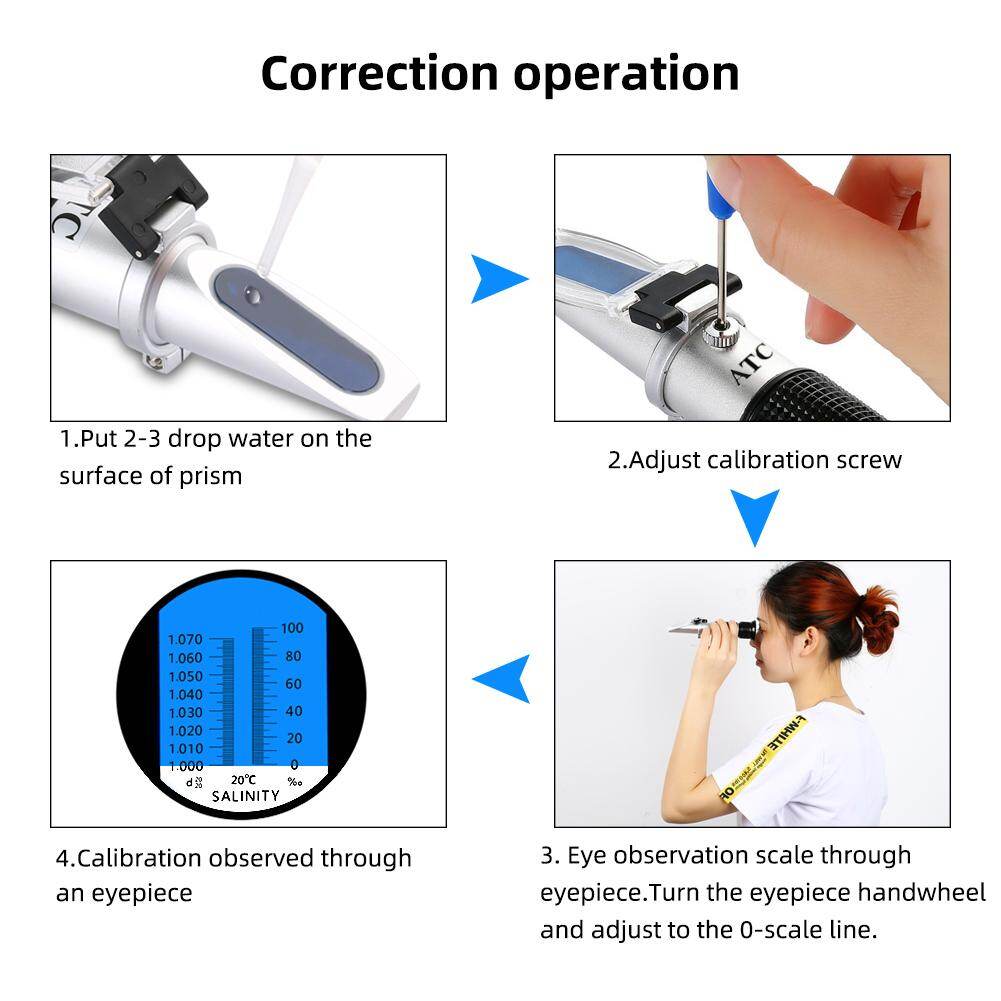 Máy Đo Độ Mặn Cầm Tay Yieryi Đo Nồng Độ Natri Clorua 0-100% Dùng Cho Nuôi Thủy Sản - INTL