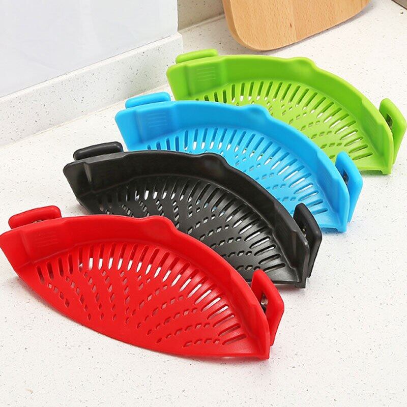 silicone-clip-on-pot-pan-bowl-funnel-narrow-mouth-creative-pasta