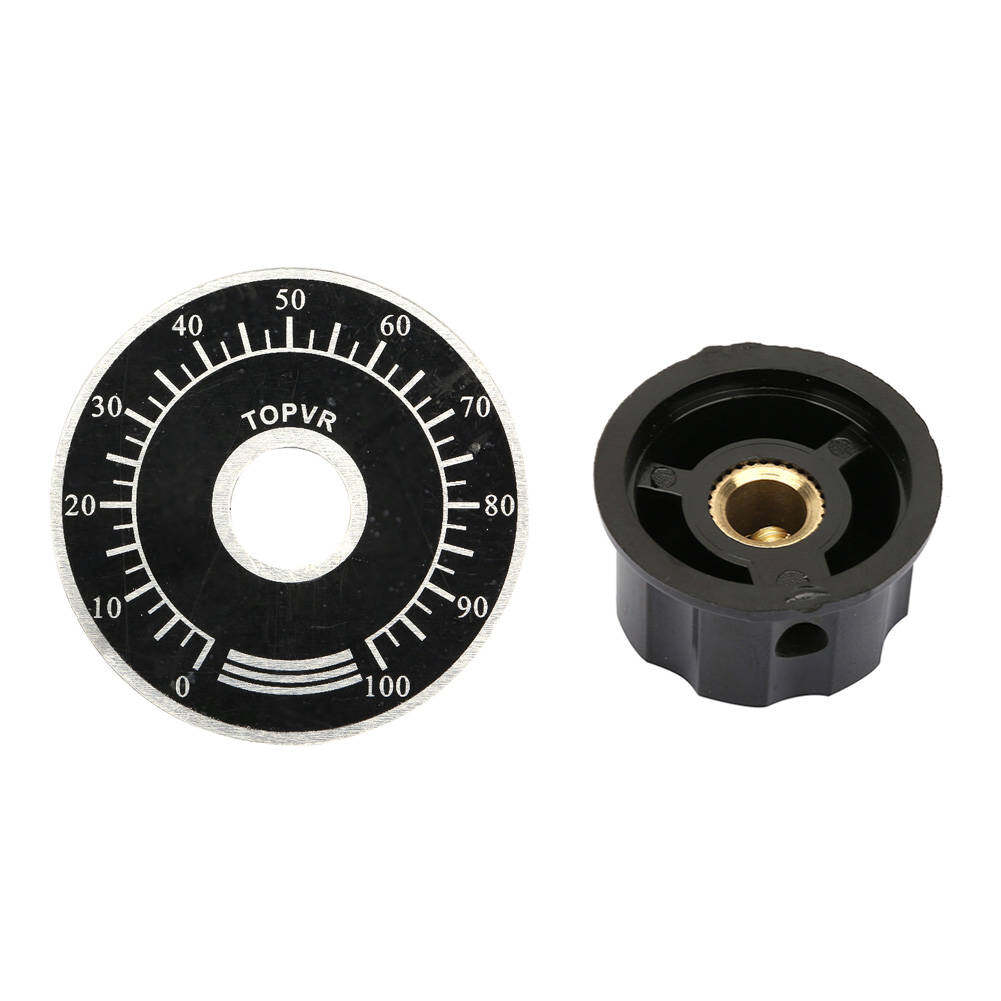 MF-A03 Potentiometer Knurled Knobs Volume Control Cap + Digital Dial Potentiometer Scale Plate Scale Plate