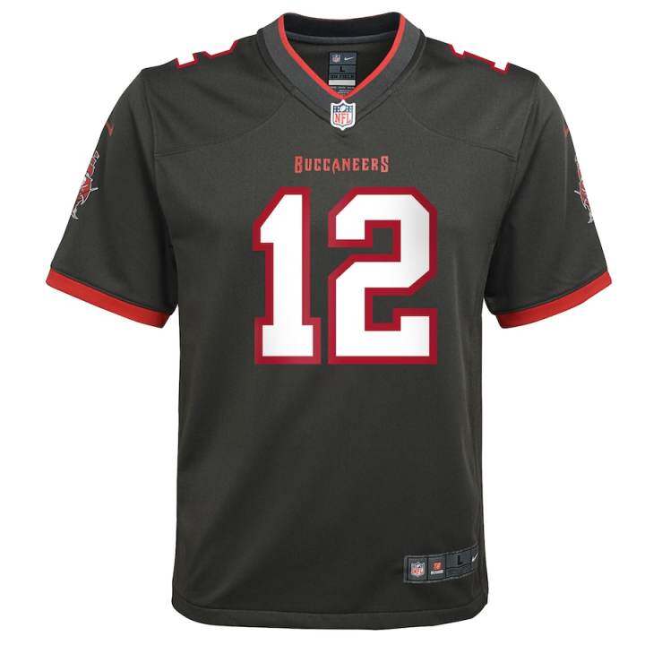 pewter tom brady jersey