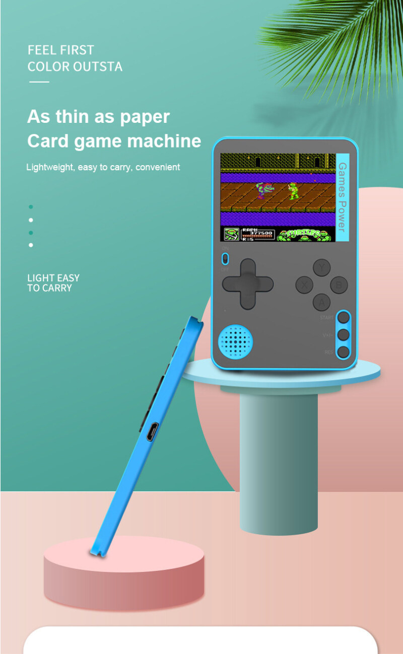 Máy Chơi Game Cầm Tay 500 Trong 1 Máy Chơi Game Thẻ Siêu Mỏng Máy Chơi Game Điện Tử Hoài Cổ Quà Tặng Tuyệt Vời Cho Trẻ Em Và Người Lớn