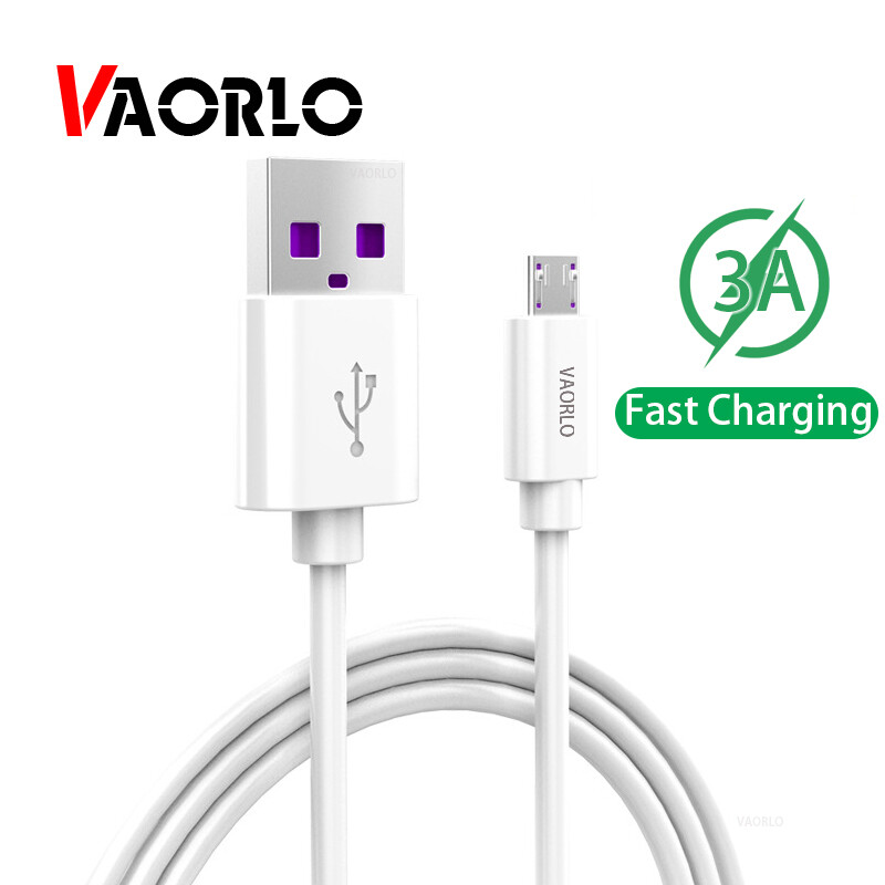 VAORLO 3A USB Micro Charging Cable Flash Charge Data Cable Fast Charging For Android Devices Huawei Xiaomi Oppo Vivo Charger Cable