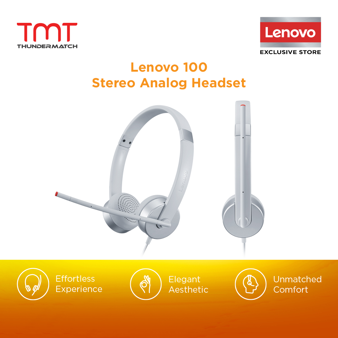 Lenovo 100 Stereo Analog Headset | Lazada