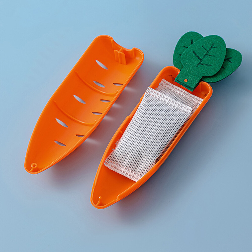 Creative Carrot Shape Activated Carbon Deodorant Box Home Refrigerator Paste Deodorant Bag Activated Bamboo Charcoal Bag