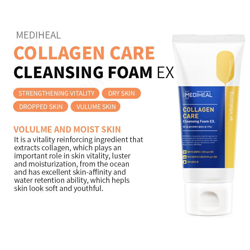 [100% Original] Sữa Rửa Mặt MEDIHEAL Cleansing Foam 170ml (N.M.F Aquaring | Collagen Care | Pore-Clean Charcoal | Teatree Care )