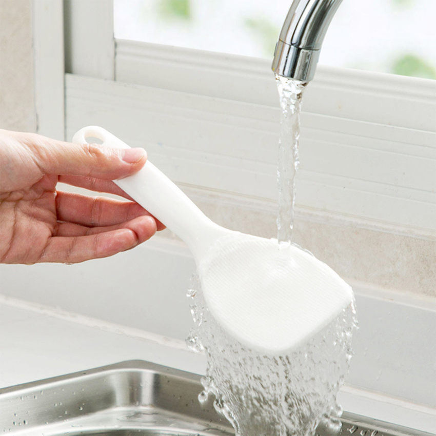 Xới Cơm MUỖNG CƠM Xẻng Xúc Cơm Bằng Nhựa Muỗng Cơm Giá Để Muỗng Đứng Chống Bụi Muỗng Cơm Kèm Hộp Đựng Cho Khách Sạn Nhà Hàng Nhà Bếp Nhà