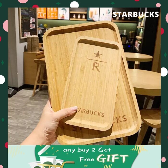 Starbuck 2020 Taiwan Series Wooden Tray Store Special Coffee Tray Snack Tray Dinner Tray Tea Tray