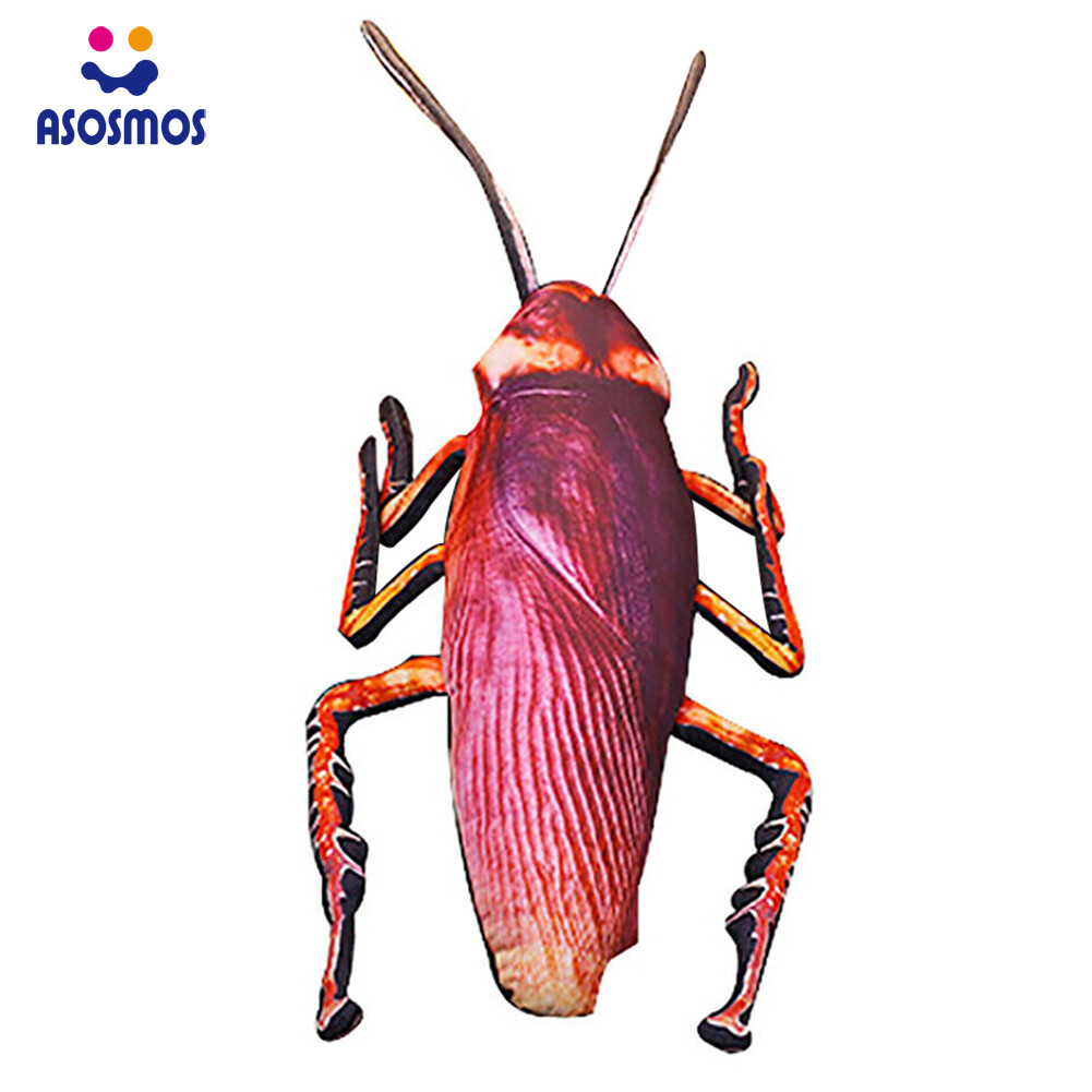 ASM Đệm Nhồi Bông Mô Phỏng Gián 3D Sống Động, Đạo Cụ Chơi Khăm Đồ Chơi Ngủ Trưa Côn Trùng