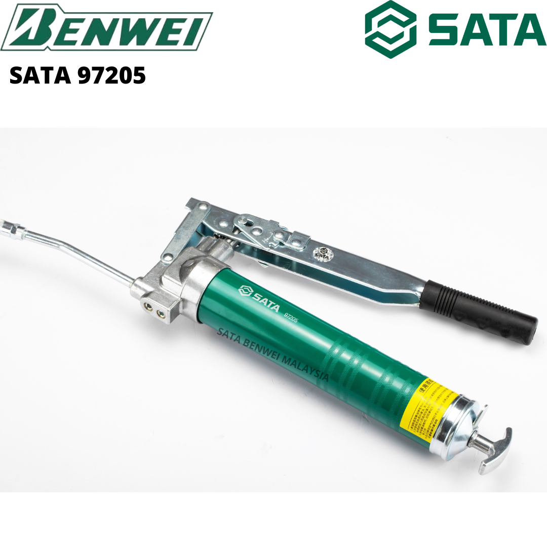SATA 97205 HIGH PRESSURE GREASE GUN 400CC / MANUAL GREASE PUMP / HAND