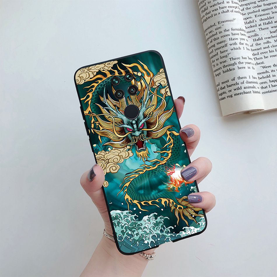 Ốp Cho Xiaomi Redmi Note 9 /Note 9 Pro/ Note 9S Ốp Điện Thoại Vẽ Rồng Rắn Ngầu Bằng Silicon Mềm