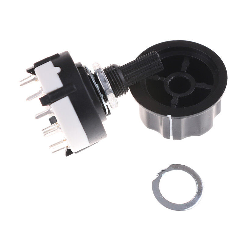 qinyu KOKO RS26 Rotary Channel Selector Switch 1 Pole Position 12 Selectable with Knob