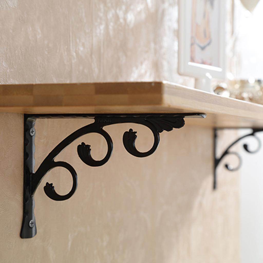 tishita 2pcs Heavy Duty Supporter Shelf Bracket Home Hotel Storage Display Bookshelf