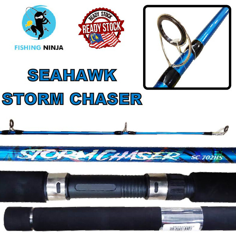 【Ready Stock】NINJA Seahawk Storm Chaser Spinning Rod JORAN TAHAN LASAK