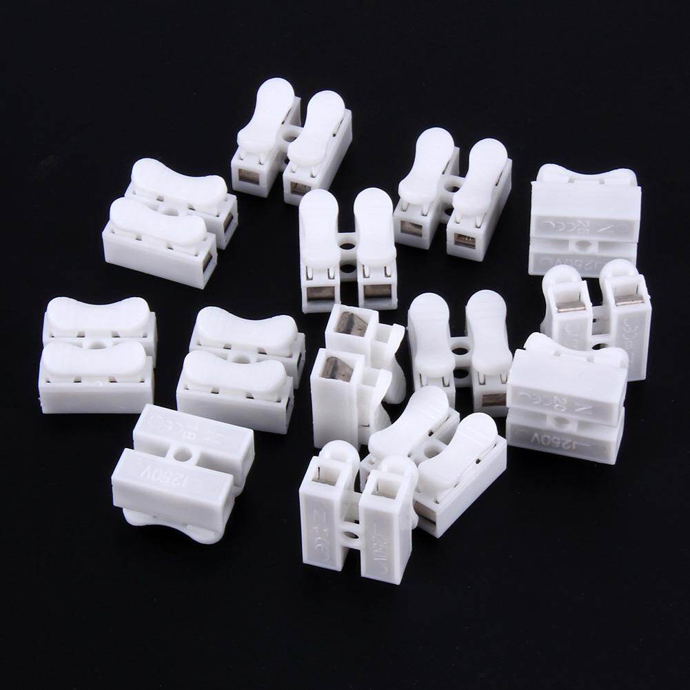 50 Cái/lốc Đẩy Loại Dây Nối 2P Butt Phần Khối Thiết Bị Đầu Cuối Kết Nối