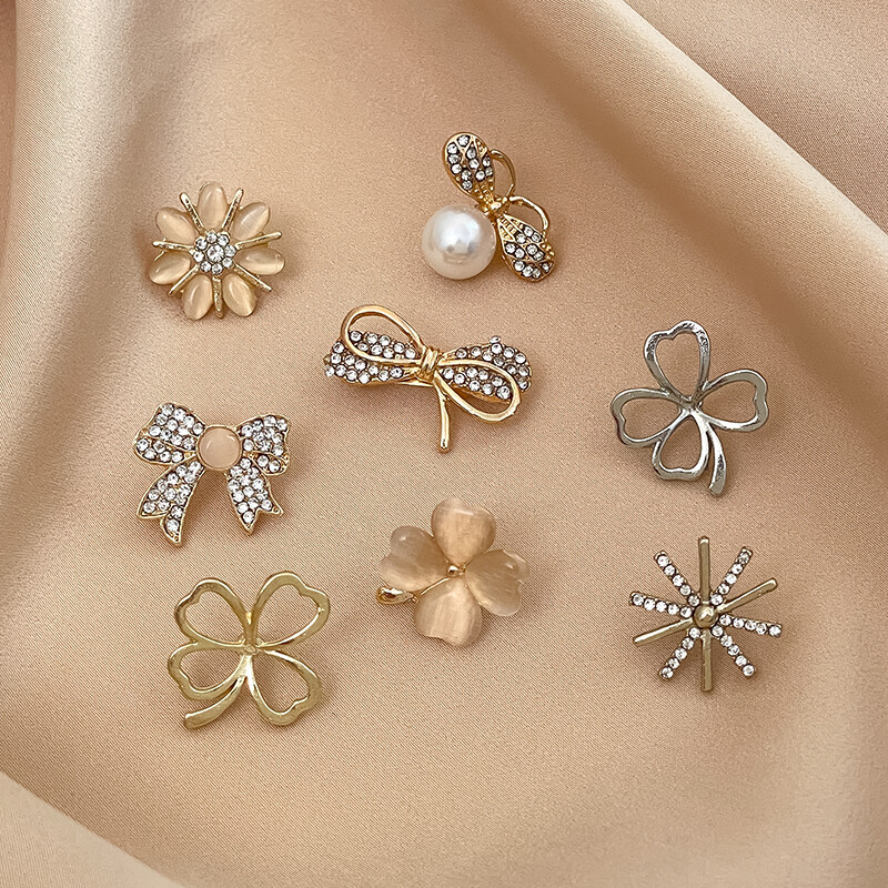 High Quality Fashion Opal Beaded Brooch