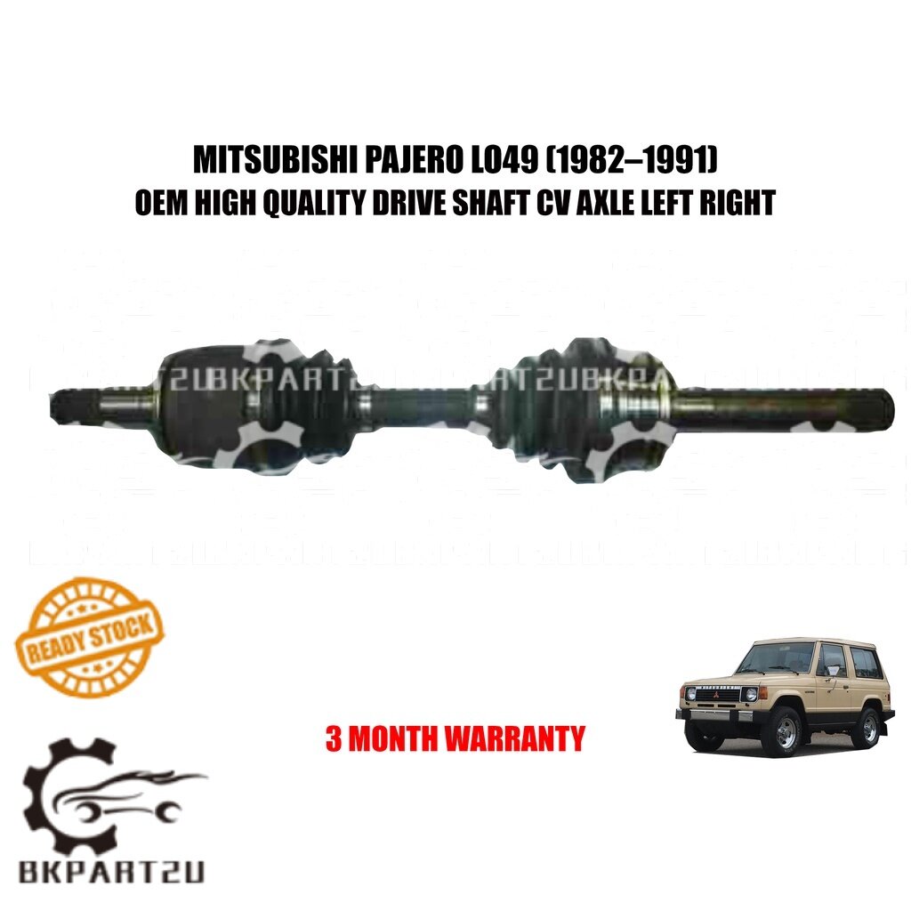 MITSUBISHI PAJERO LO49 (19821991) DRIVE SHAFT CV AXLE LEFT RIGHT