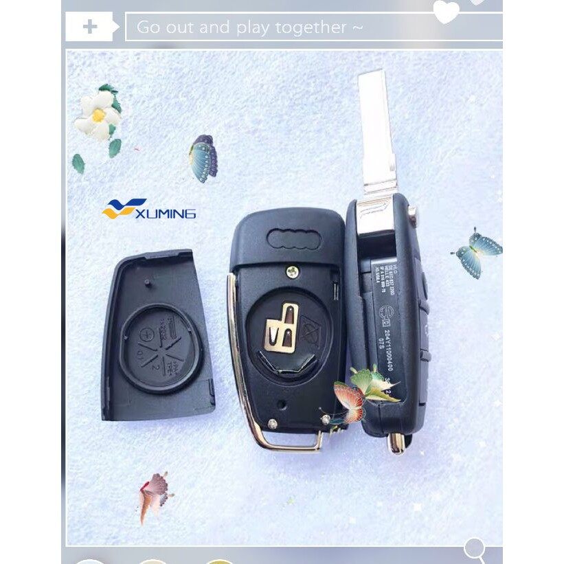 Cập Nhật Vỏ Chìa Khóa Từ Xa Lật 3 Nút AUDI Thanh Lịch Để Thay Thế Vỏ Chìa Khóa Gập AUDI A2 Vv Nguyên Bản