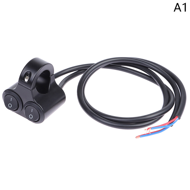 Motorcycle Handlebar Control Switch Dual Button Control Headlight Flasher Switch