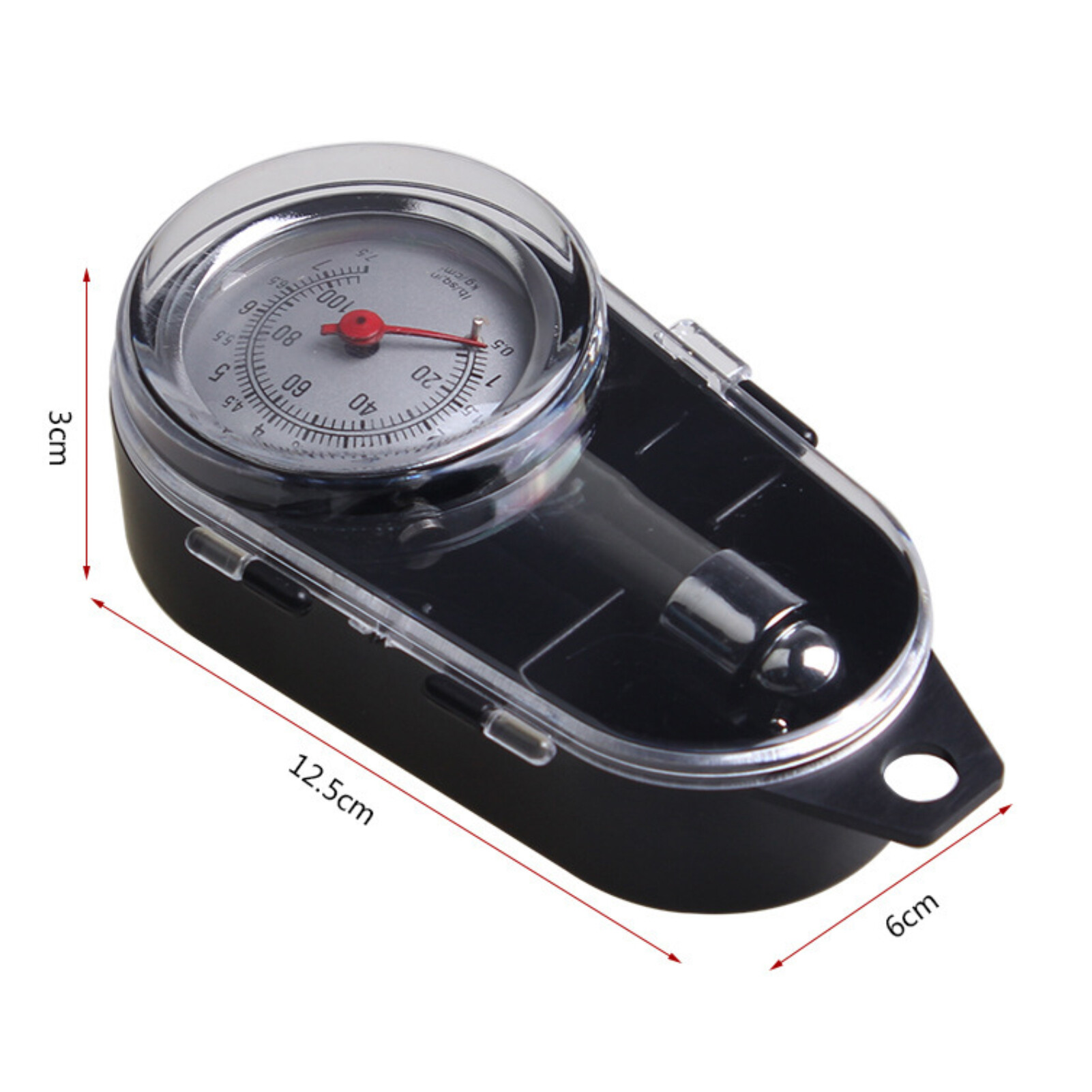 gucanou Stainless Steel Connector Zeroing Valve Premium Movement Sensitive Pointer Deflatable Tire Pressure Gauge 0-100PSI Car Truck Tyre Air Pressure Meter Automotive Tool Tire Pressure Gauge