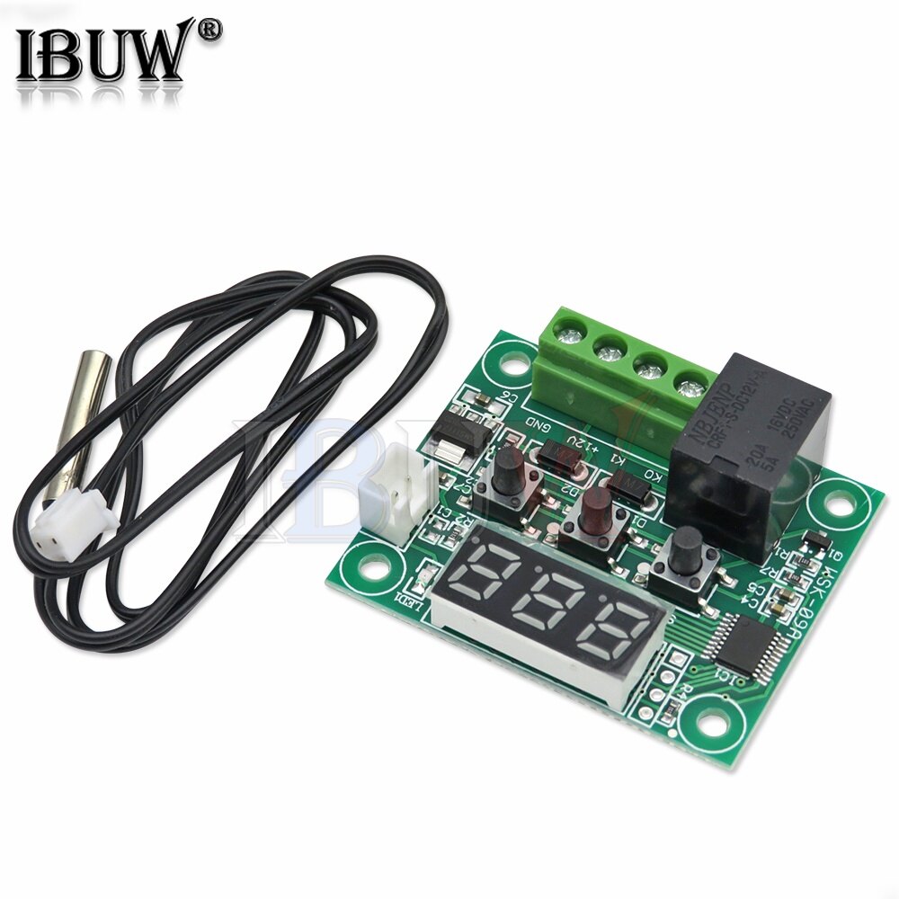 W1209-50-100c DC 12V kỹ thuật số nhiệt độ controllear điều khiển nhiệt độ công tắc Bộ ổn nhiệt tấm w1209 trường hợp