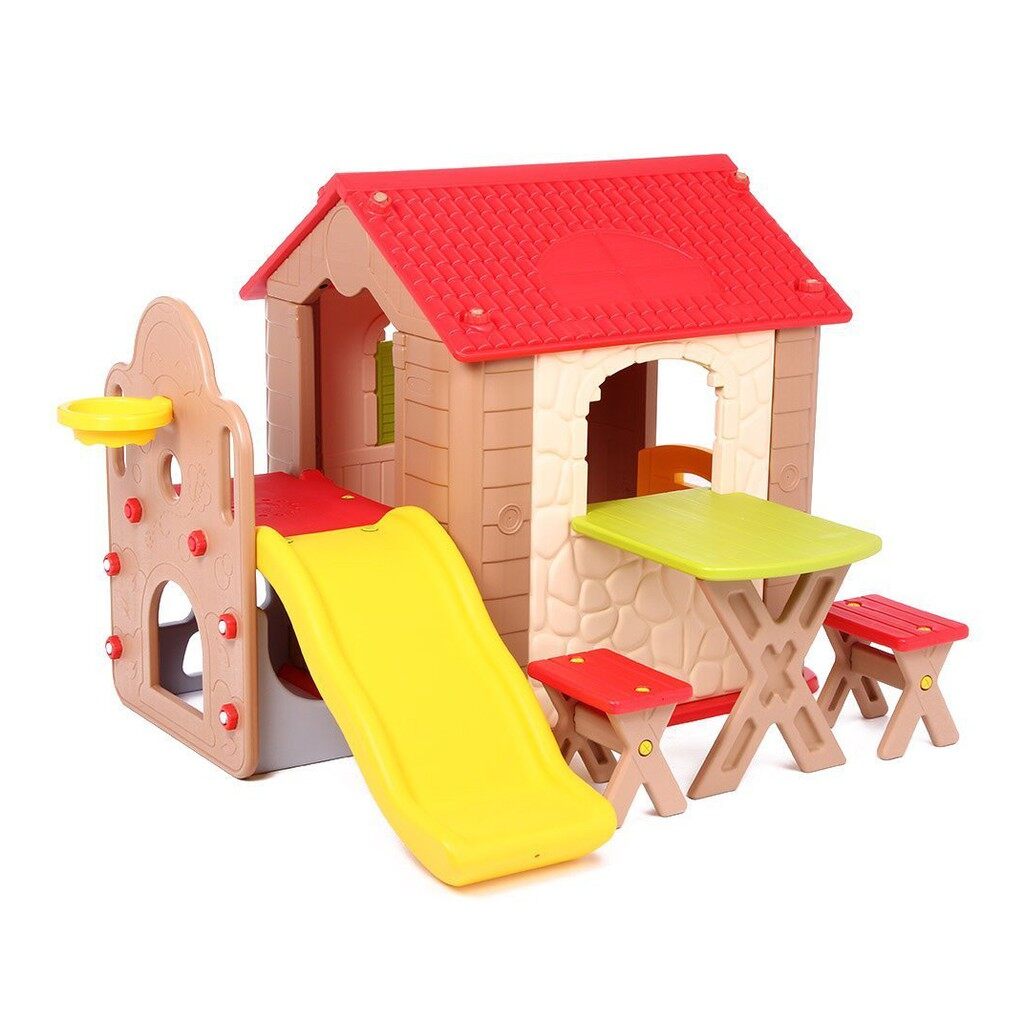 toy house with slide