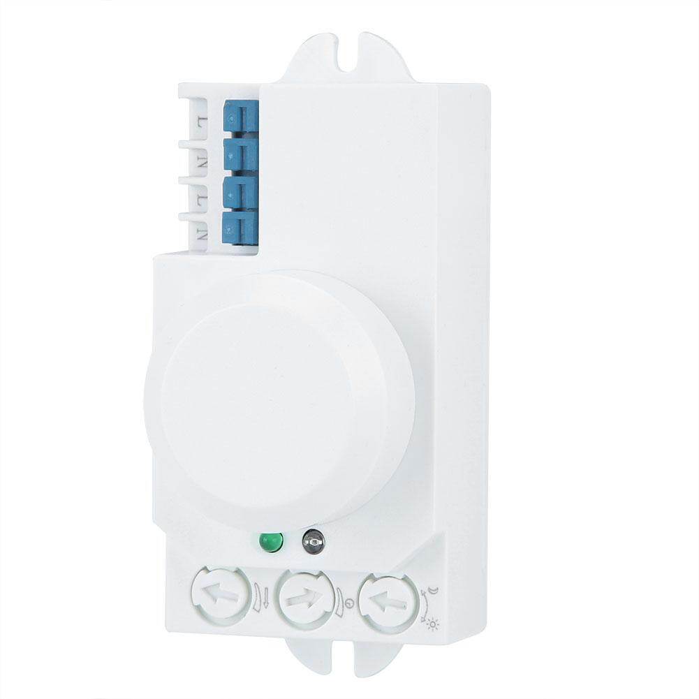 5.8GHz Microwave Radar Sensor Body Motion Auto Detector Light Switch AC 220V-240V