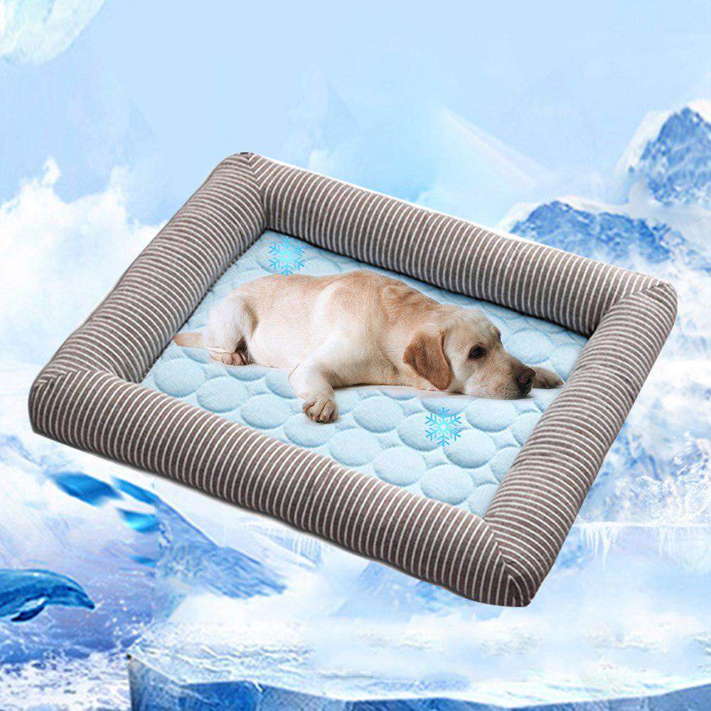 LightSmile สุนัขเตียงทำความเย็น, แผ่นระบายความร้อนให้สุนัขฤดูร้อน Cool ที่นอนสุนัข, ปลอดสารพิษ Breathable Washable เสื่อระบายความร้อนสำหรับสัตว์เลี้ยงสำหรับสุนัขขนาดเล็ก/ขนาดกลาง, แมว