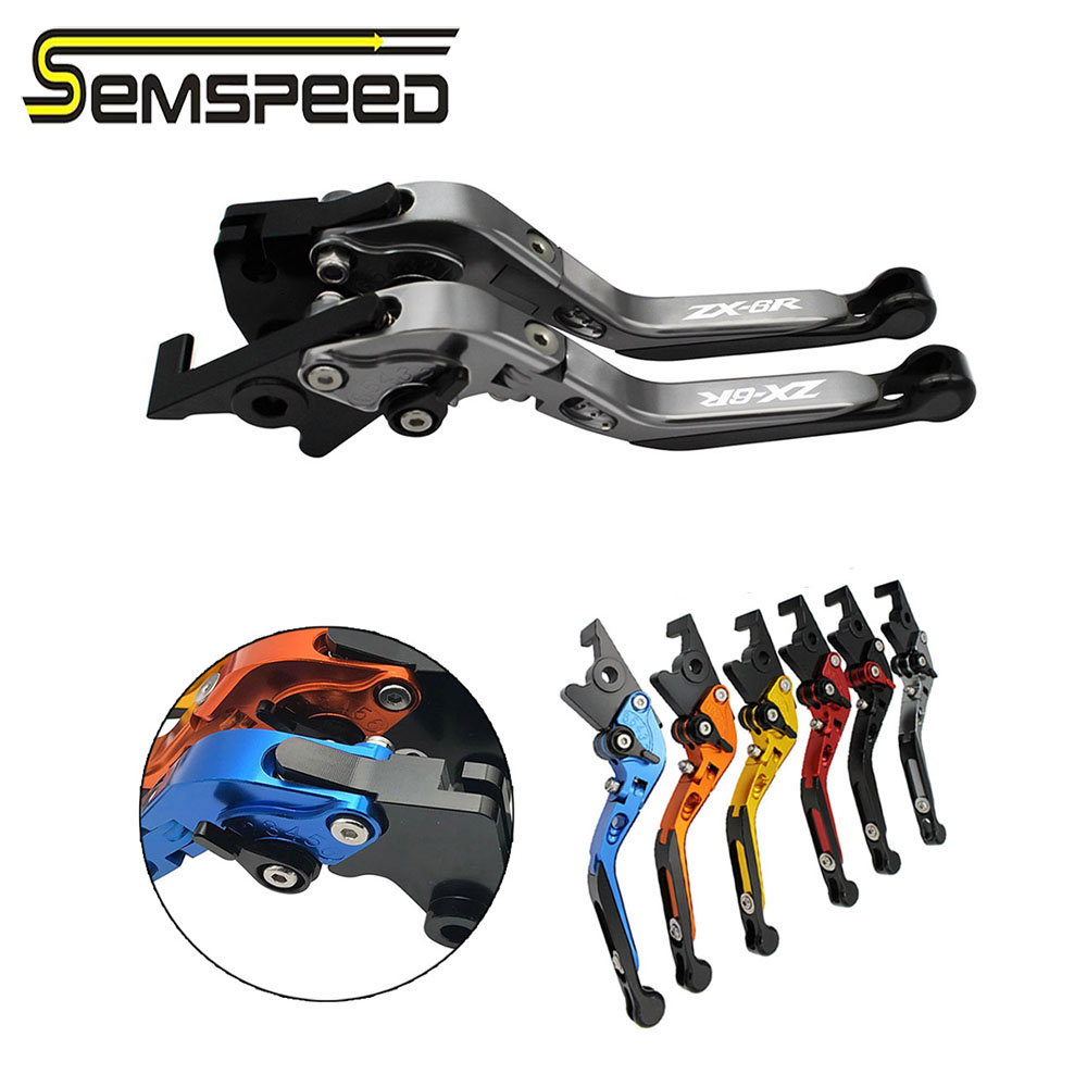SEMSPEED Motorcycle Foldable Adjustable Brake Clutch Handle Bar