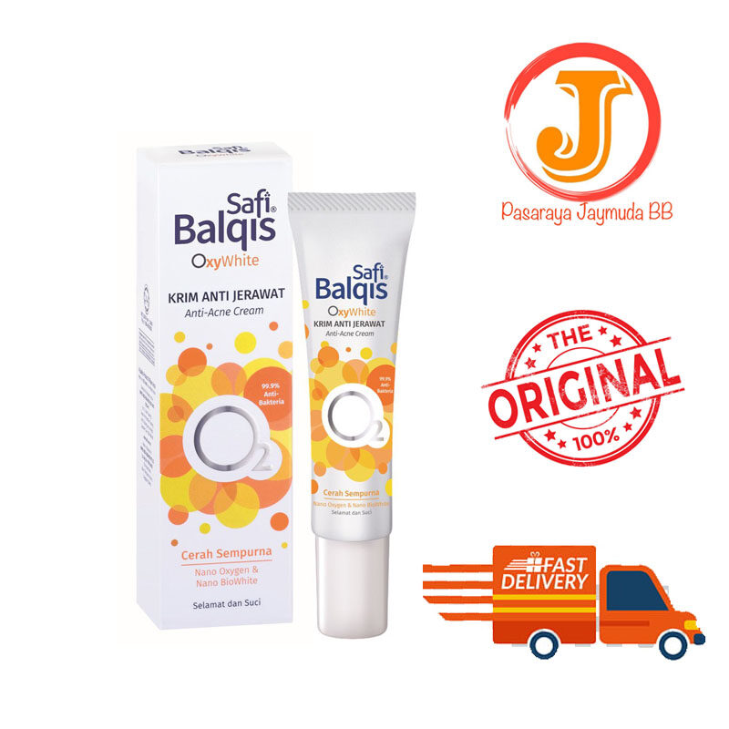 Safi Balqis Oxy White Anti Acne Cream Krim Anti Jerawat 15g 99 9 Anti Bakteria Cerah Sepurna 100 Original Fast Deliver Lazada