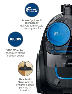 Philips FC9350 1800W PowerPro Compact Bagless Vacuum Cleaner /CANISTER VACUUM