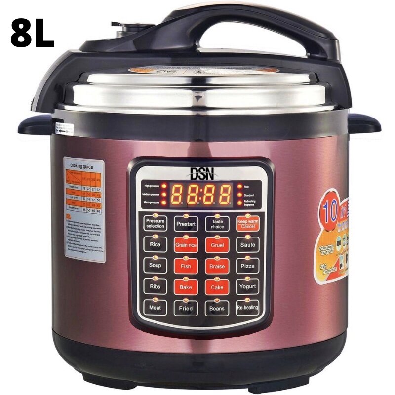 ♀【BEST SELLER】DSN 6L 8L Electric Pressure Cooker 6 Liter 8 Liter Rice ...