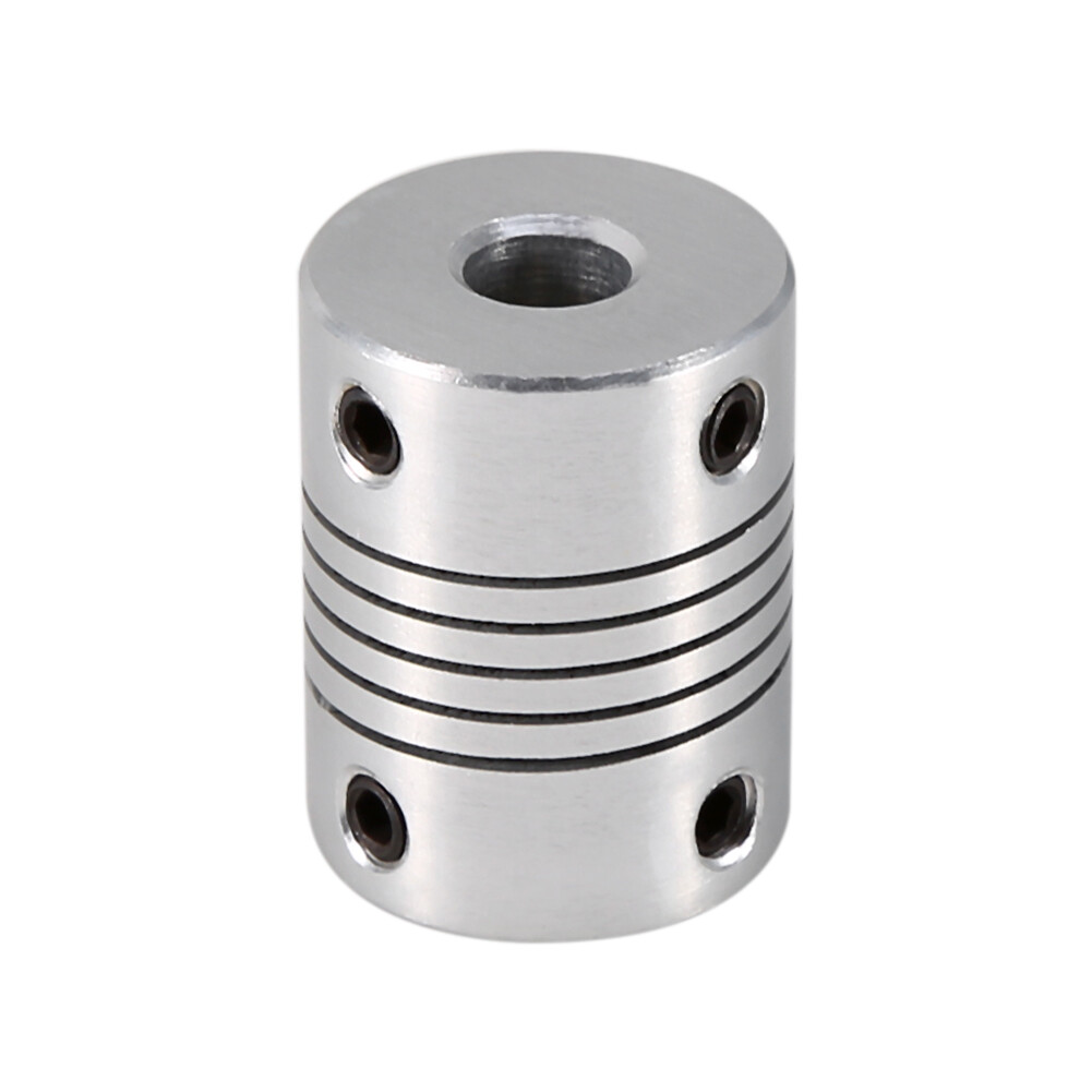 Plum Coupling Shaft Flexible Clamp Plum Shaped Elastic Coupling Coupler 6×6.35mm Aluminum Coupling Shaft Connect For Stepper Motor