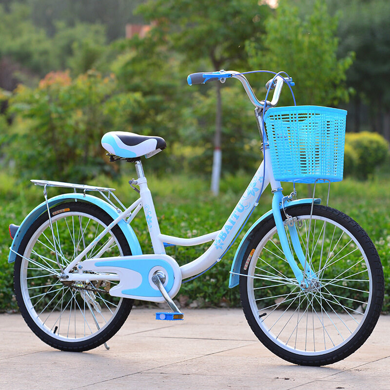 KOREAN STYLE CITY BIKE BICYCLE WITH SINGLE SPEED 24 INCH DUAL SEAT AND FREE BASKET Lazada