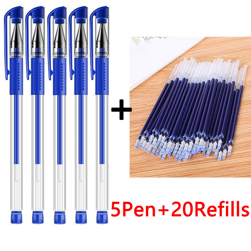 5 pen + 20 refill ballpen set stylus pen Gel pen set Ballpen with